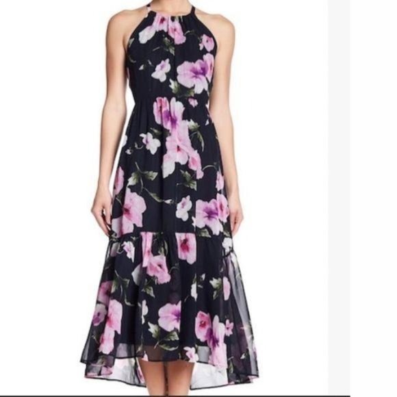 Vince Camuto Dresses & Skirts - Vince Camuto Floral Halter Chiffon Maxi Dress 2
